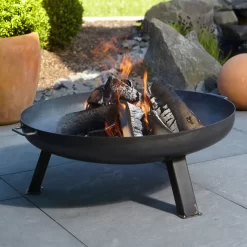 Feuerschale, Rund, Schwarz