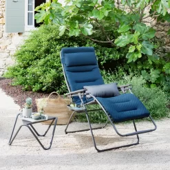 Lafuma Relaxsessel Futura BeComfort®, Blau -Gartenserien Geschäft 3930400990 Relaxsessel Futura Be Comfort Bleu Encre 4 85848