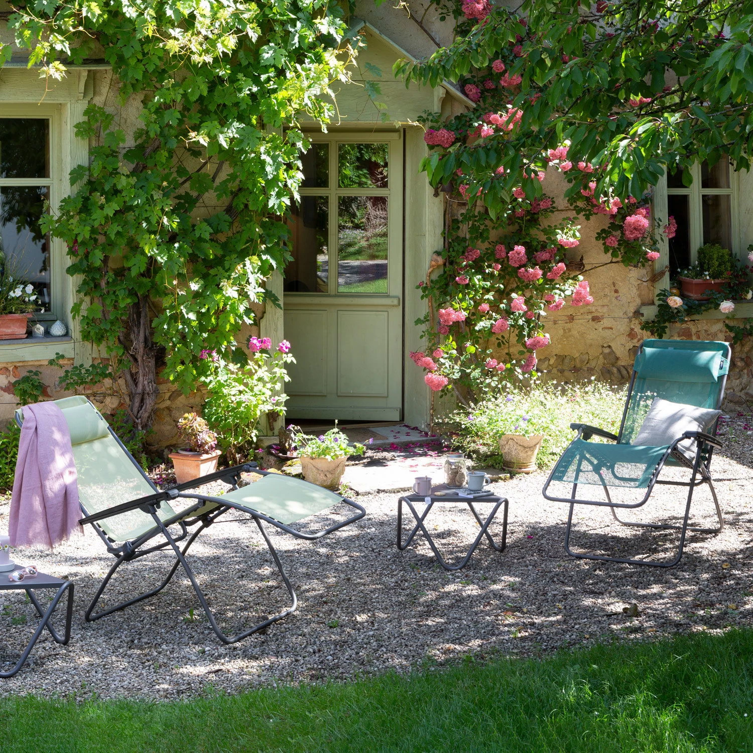 Lafuma Relaxsessel 'R Clip', Grün, Batyline® 4 Lafuma Relaxsessel 'R Clip', Grün, Batyline® – Bild 4