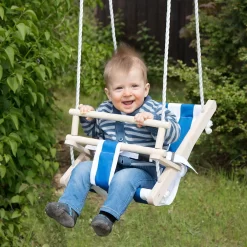 Schaukelsitz "Bambini" Blau-weiß Gestreift -Gartenserien Geschäft 3940100135 Schaukelsitz Bambini blau wei gestreift 01 45948