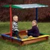 Sandkasten Inkl. Dach, Bunt, 120 X 120 X 120 Cm