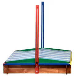 Sandkasten Inkl. Dach, Bunt, 120 X 120 X 120 Cm -Gartenserien Geschäft 3940100136 Sandkasten inkl Dach 6 106184