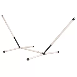 LA SIESTA Doppel-Hängemattengestell Nautico Grau, Stahl Pulverbeschichtet