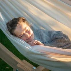 LA SIESTA Doppel-Hängematte Brisa, Vanilla, Outdoor Material, Bis 160 Kg, Wetterfest -Gartenserien Geschäft 3940200279 Doppel Haengematte Brisa vanilla Outdoor Material 14 61113
