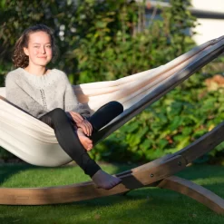 LA SIESTA Doppel-Hängematte Brisa, Vanilla, Outdoor Material, Bis 160 Kg, Wetterfest -Gartenserien Geschäft 3940200279 Doppel Haengematte Brisa vanilla Outdoor Material 9 61116