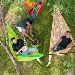 LA SIESTA Doppel-Reisehängematte Colibri 3.0, Palm, Bis 180 Kg, Reißfest, Leicht -Gartenserien Geschäft 3940200285 Doppel Reisehaengematte Colibri 3 0 Palm Nylon Stoff 3 61192