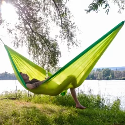 LA SIESTA Doppel-Reisehängematte Colibri 3.0, Palm, Bis 180 Kg, Reißfest, Leicht -Gartenserien Geschäft 3940200285 Doppel Reisehaengematte Colibri 3 0 Palm Nylon Stoff 5 61190