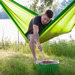 LA SIESTA Doppel-Reisehängematte Colibri 3.0, Palm, Bis 180 Kg, Reißfest, Leicht -Gartenserien Geschäft 3940200285 Doppel Reisehaengematte Colibri 3 0 Palm Nylon Stoff 6 61189