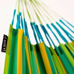 LA SIESTA Doppel-Hängematte 'Brisa' -Gartenserien Geschäft 3940200308 Doppel Haengematte Brisa Lime wetterbestaendig 20 86051