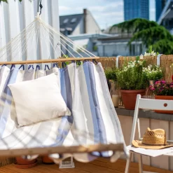 LA SIESTA Doppel-Stabhängematte 'Alisio', Sea Salt -Gartenserien Geschäft 3940200309 Doppel Stabhaengematte Alisio Sea Salt wetterbestaendig 1 86055