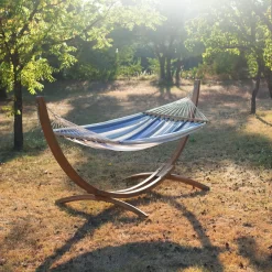 LA SIESTA Doppel-Stabhängematte 'Alisio', Sea Salt -Gartenserien Geschäft 3940200309 Doppel Stabhaengematte Alisio Sea Salt wetterbestaendig 7 86056