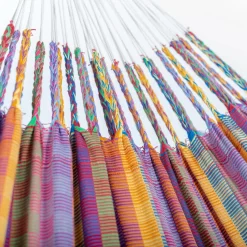 LA SIESTA Doppel-Hängematte 'Modesta', Flowers, 350 X 160 Cm -Gartenserien Geschäft 3940200339 Doppel Haengematte Flora Flowers Bio Baumwolle 6 106122