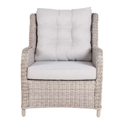 Kölle Geflecht-Sessel Jumbo Inkl. Hocker, Mit Auflage -Gartenserien Geschäft 3950100895 Geflechtsessel Jumbo Koelle inkl Hocker rattanbraun inkl Auflage 47963