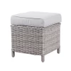 Hocker "Heidelberg", Ca. 40 X 40 X H 45 Cm, Stone Grey, Rattanbaun
