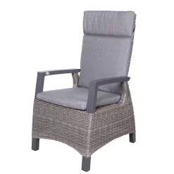 Kölle Sessel 'Bremen', Verstellbare Rückenlehne, Alu, Kunstrattan, 109 X 72 Cm