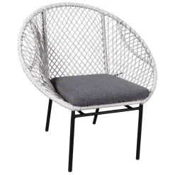 Sitzmöbelgruppe 'Nairobi' Inkl. Auflagen, 4-teilig, Grau -Gartenserien Geschäft 3950101014 Alu Geflechtgruppe Nairobi 4tlg grau inkl Kissen 12 86026