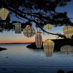 Solarlaterne 'Diamond 28 Ikat', Taupe, Ø 28 X 28 Cm -Gartenserien Geschäft 72462 lumiz IMG 8262 123930 14