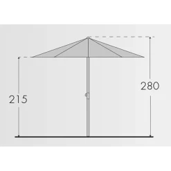Doppler Sonnenschirm "Active Kurbel", Ø Ca. 380 Cm -Gartenserien Geschäft Active Kurbel 380 Abmessung 67380