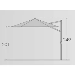Doppler Pendelschirm 'Ravenna Smart 300', Um 360° Drehbar, Ø 300 Cm -Gartenserien Geschäft Ravenna smart 300 Abmessung 67463